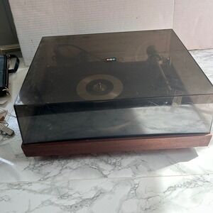 BIC 980 Belt Drive Turntable Vintage Record Player with Grado DJ Cartridge Wood